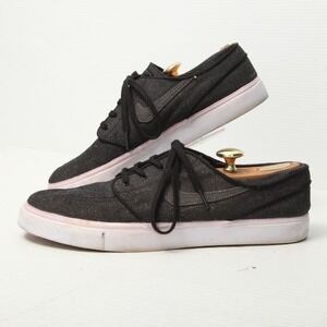 Nike SB Stefan Janoski Shoes Mens Size 12 Black Canvas Skateboarding AH6417-001